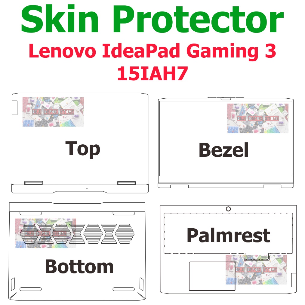 PRODUCT TERPOPULER Lenovo IdeaPad Gaming 3 15IAH7 Skin Guard Garskin Protector