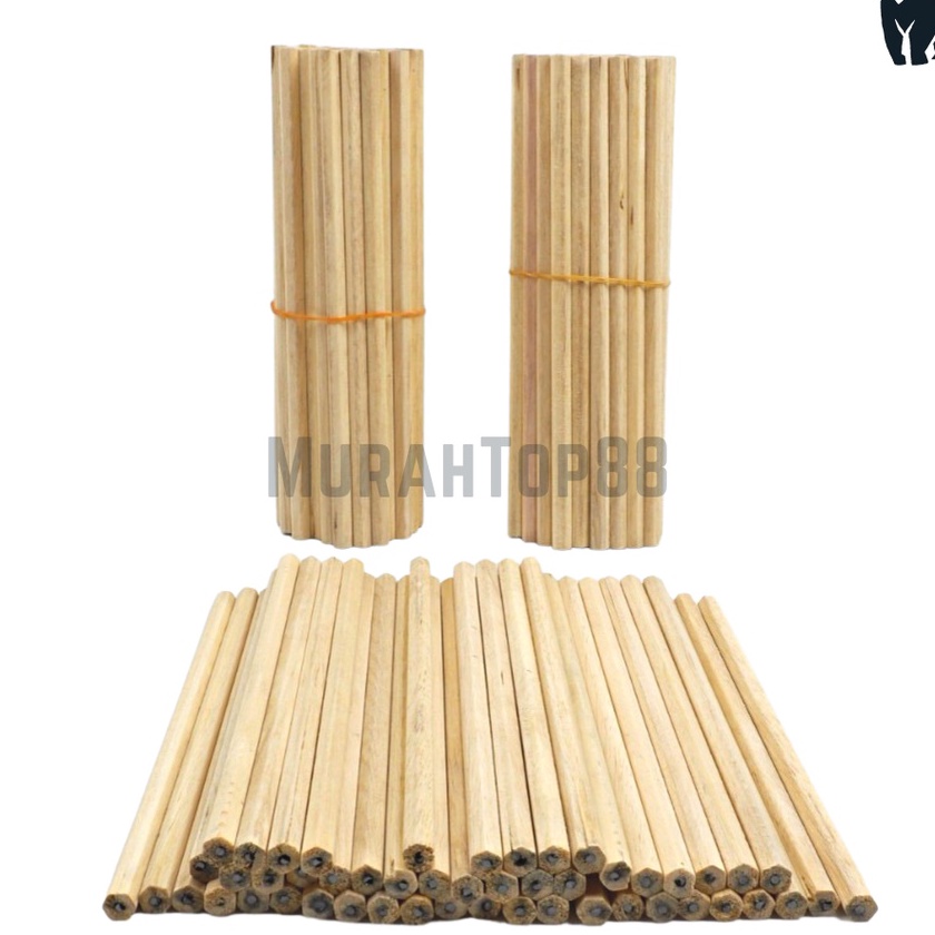

Terlaris Pencil 2B Kayu Polos Panjang Pensil Hotel Pensil Murah Segi Enam Bulat 1 IKET isi 5 PCS