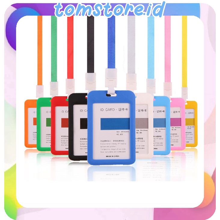 

SPESIAL TOMSTOREID Name Tag ID Card Holder Gantungan Kartu Nama Atau Panitia R814