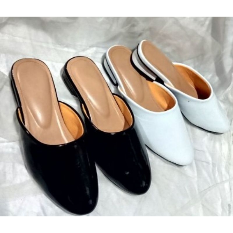 Sandal selop cowok trendy kekinian motif polos