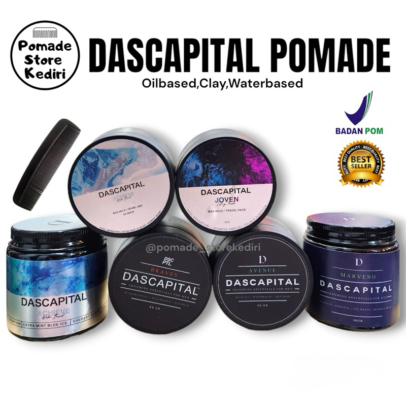 DASCAPITAL POMADE OILBASED | WATERBASED | CLAY