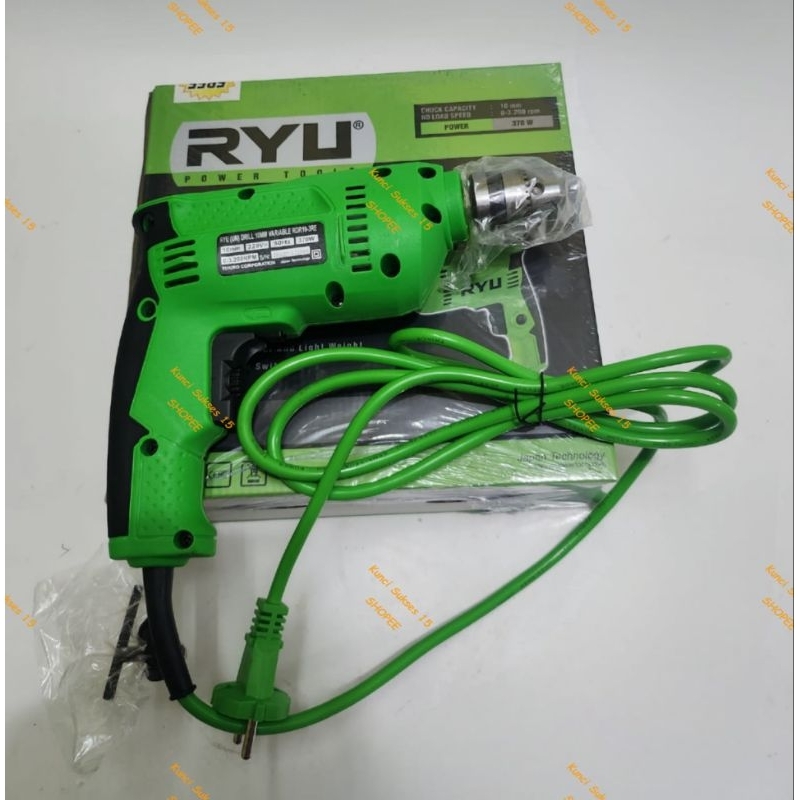 Mesin Bor Tangan RYU RDR 10-3RE /RYU Mesin Bor Besi 10mm RYU