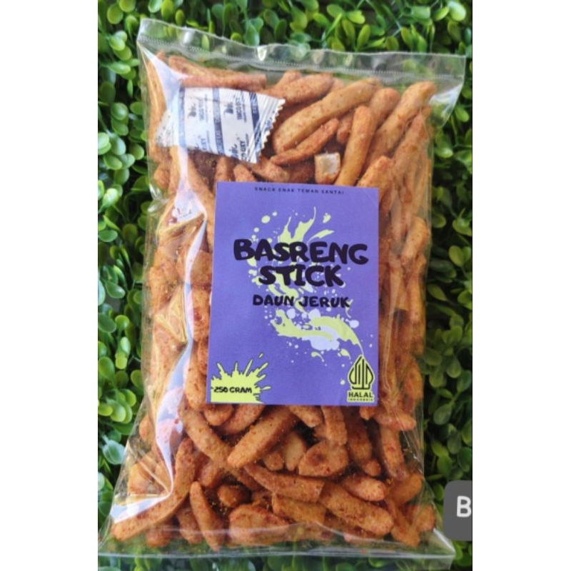 

Basreng Stick pedas daun jeruk Berat 250 Gram