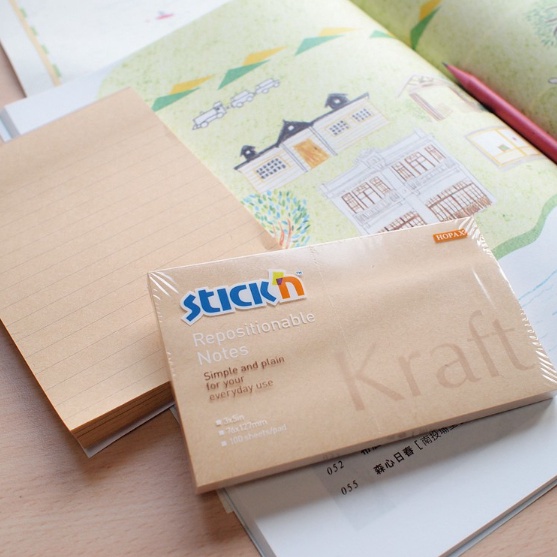 

DISKON BESAR Stickn Kraft Notes 3x5 Inch Sticky Note Kraft ukuran 76 x 127 mm