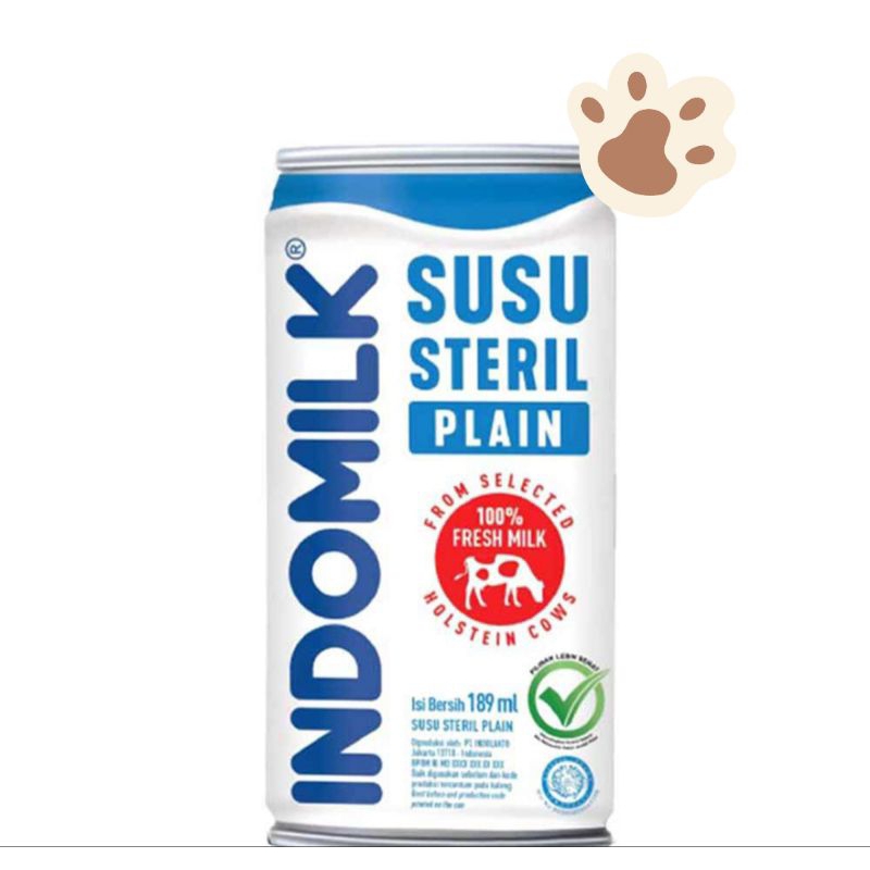 

Indomilk Susu steril fresh milk kemasan kaleng rasa plain & honey 189ml