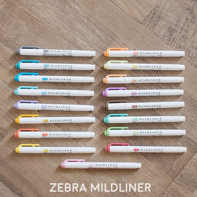 

Terbaik Zebra Mildliner Double Sided Highlighter Pen