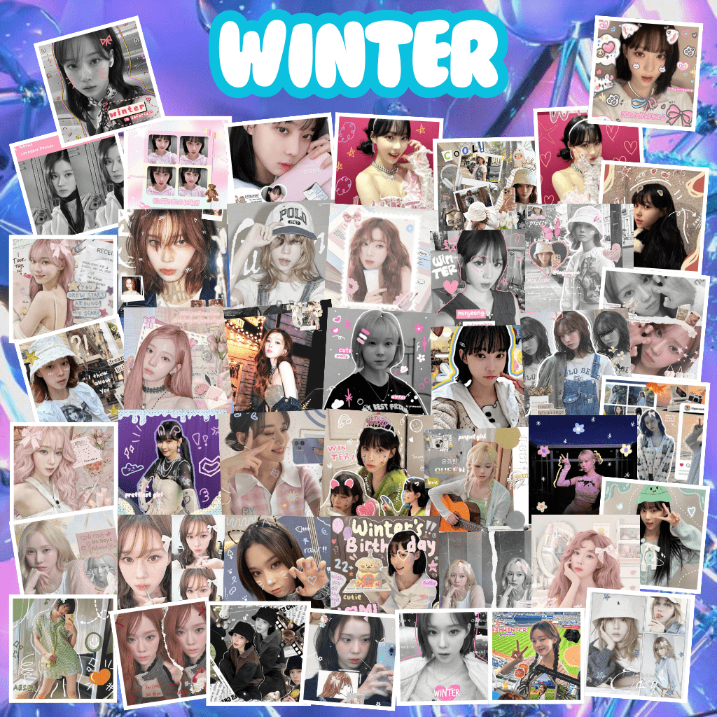 

(50 PCS) STICKER DECO WINTER AESPA | STIKER PERSEGI POLAROID WINTER AESPA