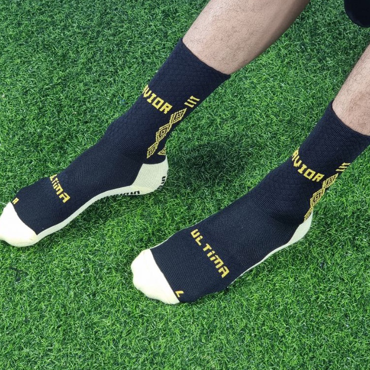 KODE B65J Kaos Kaki Savior Ultima  KaosKaki Anti Slip Pendek Sebetis  Kaoskaki Olahraga Bola Futsal 