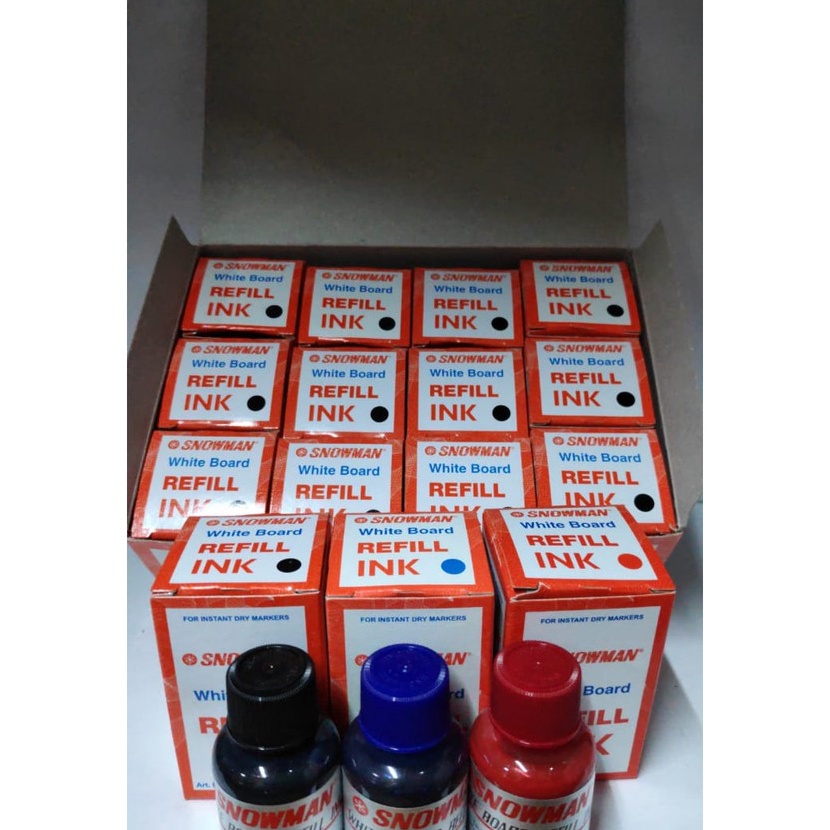 

Unggul 12 pcs REFILL ISI ULANG TINTA WHITEBOARD SNOWMAN
