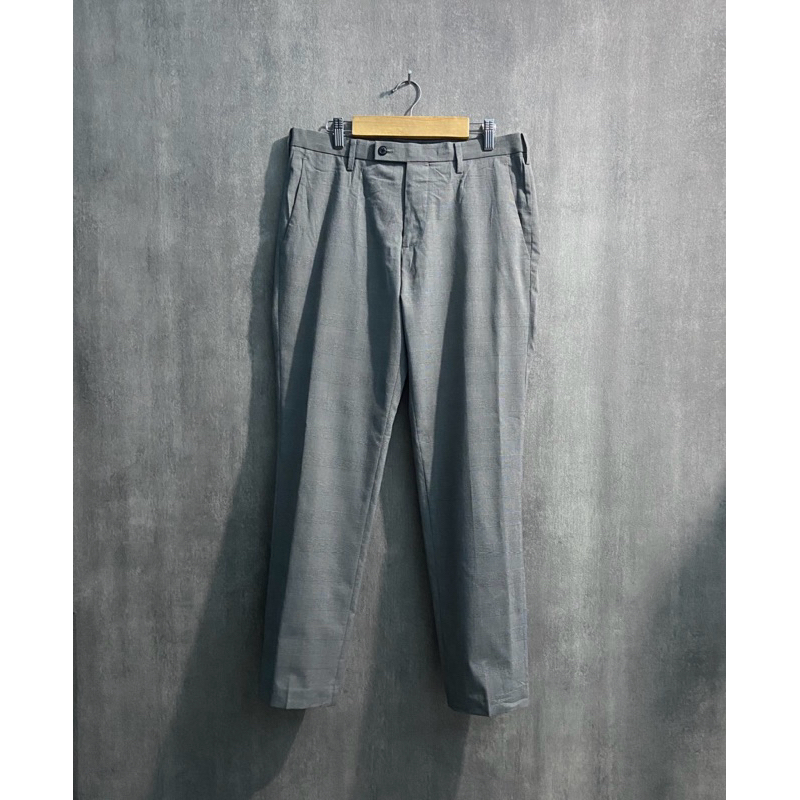 Work Pants UNIQLO Tartan / Celana Bahan Pria / WP29 / Size 31