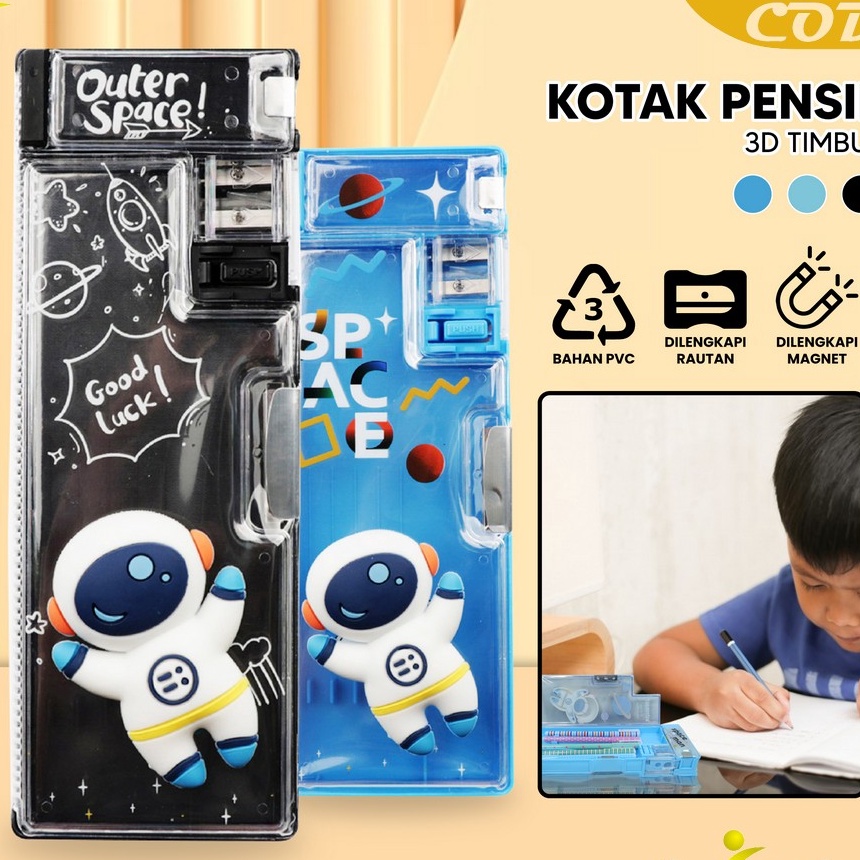 

KF7 ONEA59 Tempat Pensil Anak 3D Timbul Magnetic Multifungsi Alat Tulis Sekolah Kotak Pensil Pencil Case Magnet Untuk Anak Tk