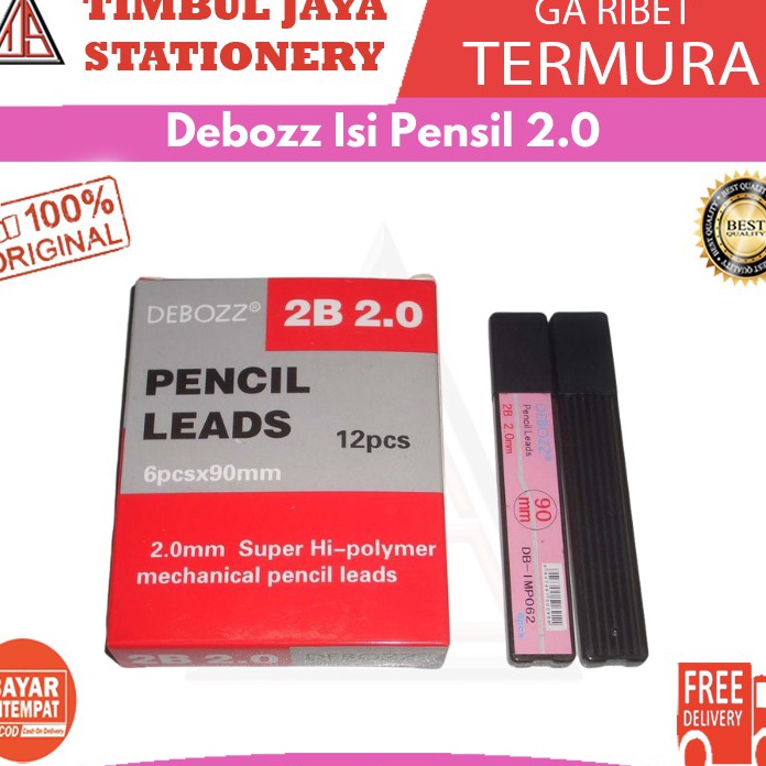 

Langka Debozz Isi Pensil 2 mm isi 12 tube