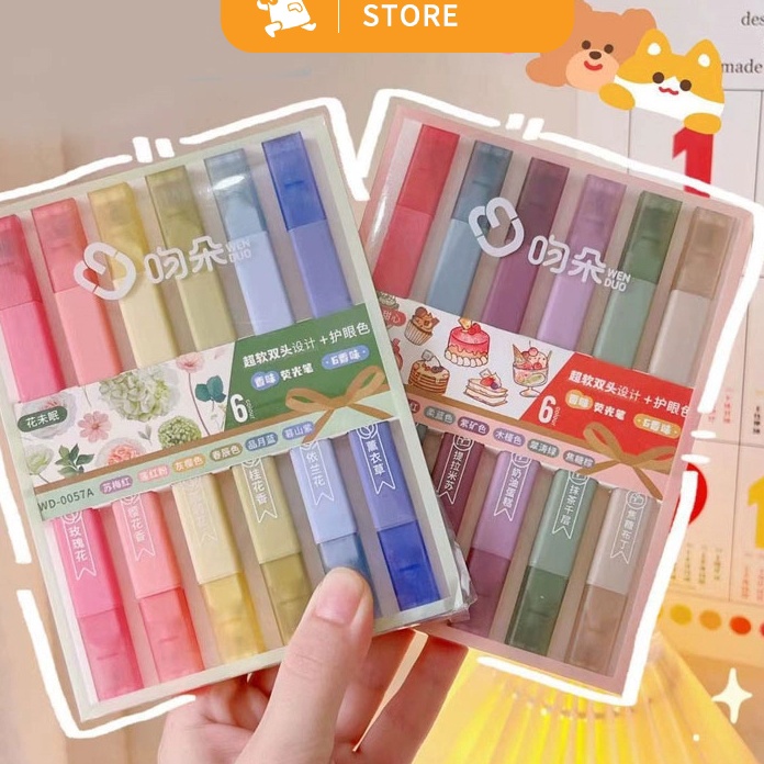

KI3 HighlighterStabiloPen Highlighter Macaroon 6 WarnaRabbit Stationery