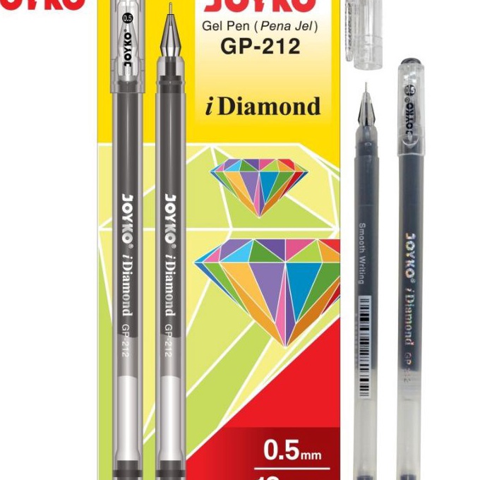 

Terbaik Pulpen Joyko Gp 212 IDiamond Gel 1pak12pcs