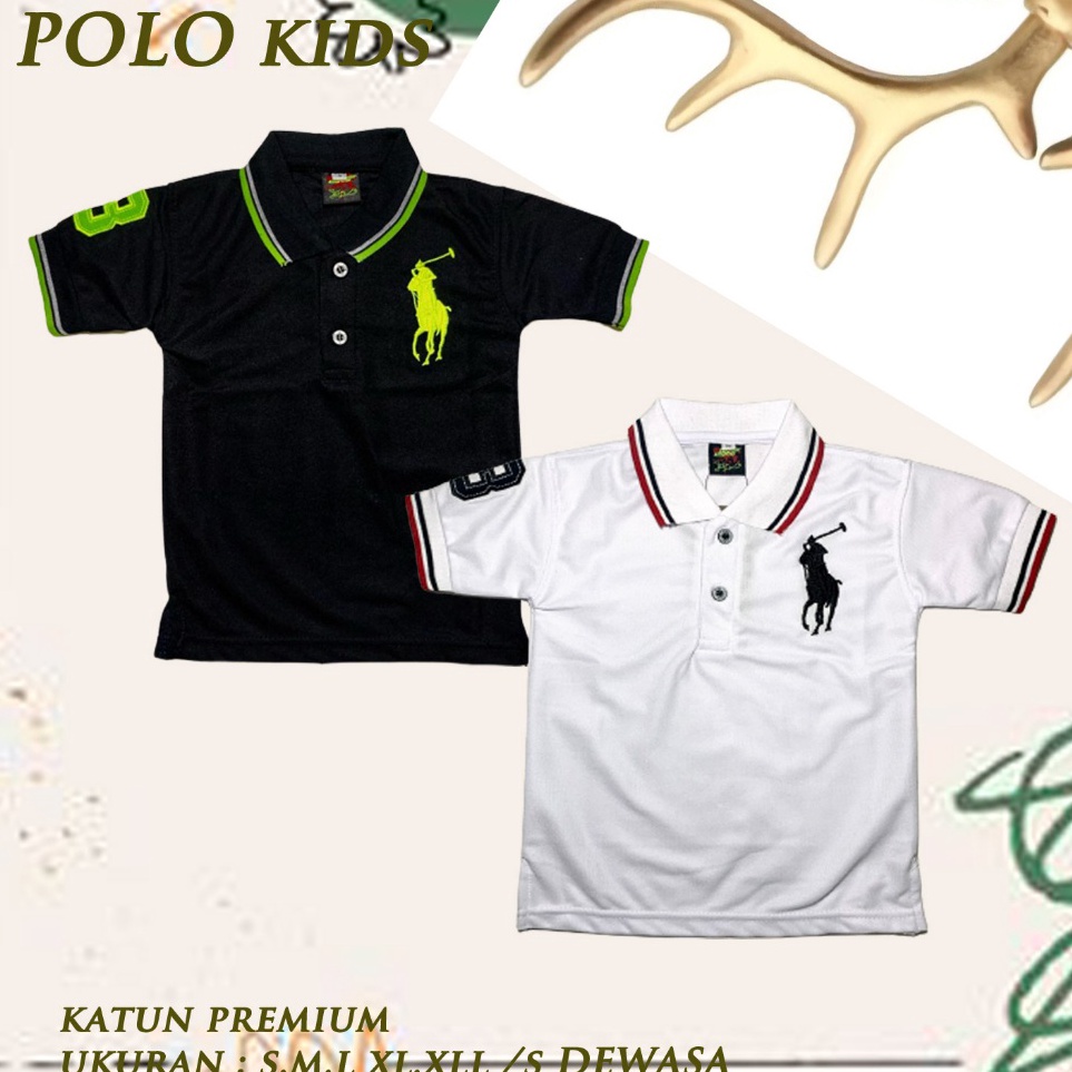 Termurah  KAOS KERAH ANAK  POLO MOTIF ANAK POLO LENGAN PENDEK MOTIF ANAK  KAOS POLO ANAK UNISEX