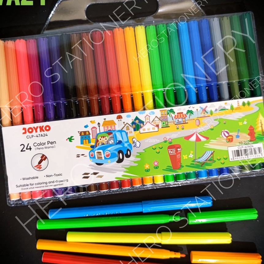 

FG2 Color brush pen spidol joyko set 24 warna CLP47A24