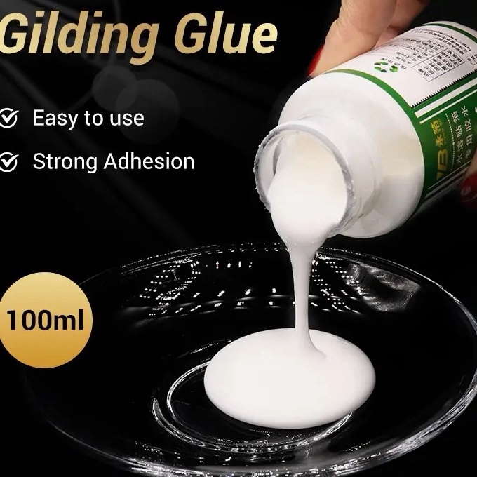 

FG2 Lem foil leaf adhesive lem water based lem gilding sheet foil emas 1ml