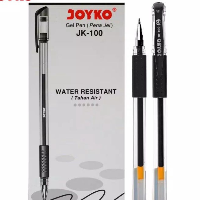 

KF7 12pc Gel Pen Pulpen Pena Joyko JK1 Black 5 mmpen Joyko