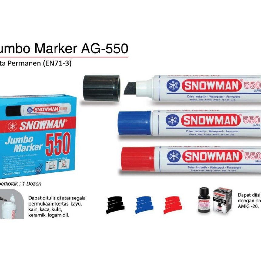 

KF7 Spidol Snowman Besar AG55 Permanent