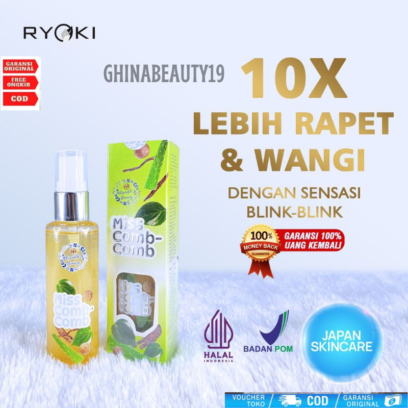 RYOKI Pembersih Kewanitaan Vagina Pembersih Miss V skincare Miss Comb Comb Perawatan Kewanitaan Peng