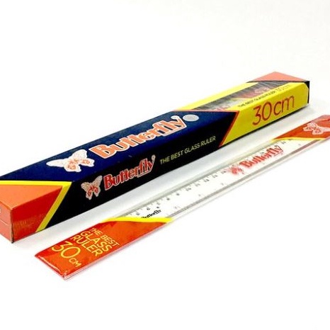 

HJ6 Penggaris Butterfly 3cm Mistar Plastik Butterfly 12pcs