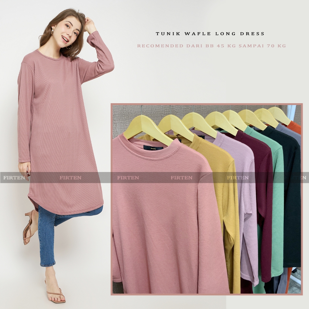 Tunik UNIQLO wanita | Tunik Rajut Wanita | fashion Muslim