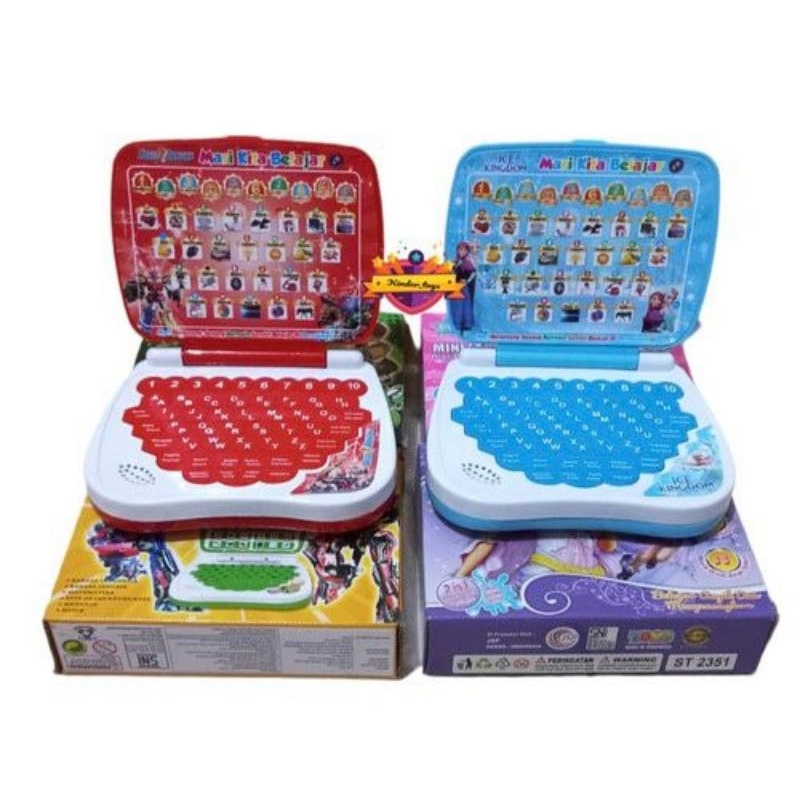 Mainan anak laptop pakai baterai 2bahasa Mainan anak laptop laptopan Mainan anak laptop Mainan belaj