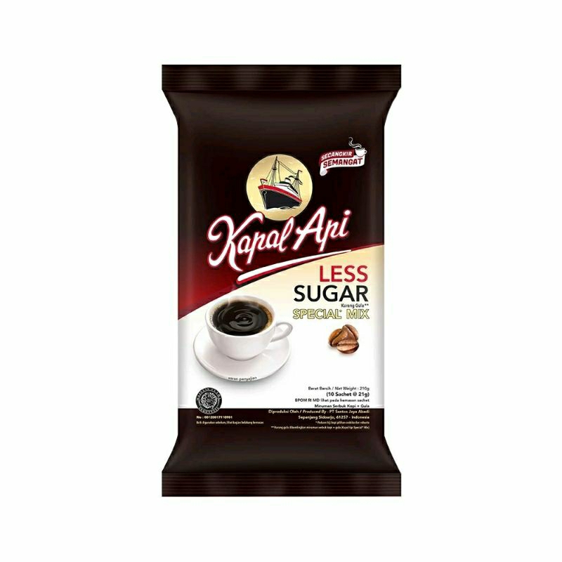 

Kapal Api Spesial Mix Less Sugar (10 pcs x 21gr)