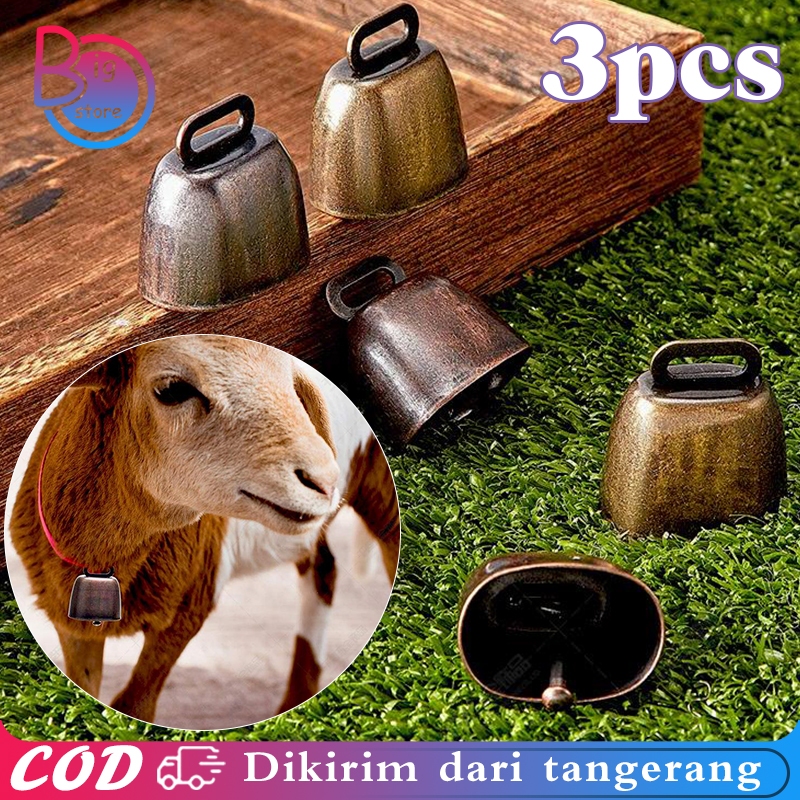 Isi 3pcs Lonceng Sapi Antik Lonceng Kalung Sapi Lonceng Kambing Klontongan Sapi Bel Sapi Lonceng Sap