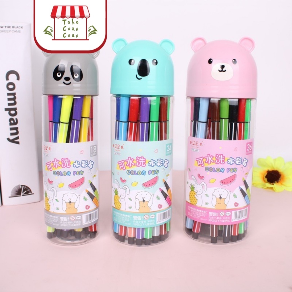 

TCC Cute Color Pen / Spidol Tabung / Spidol Warna-Warni