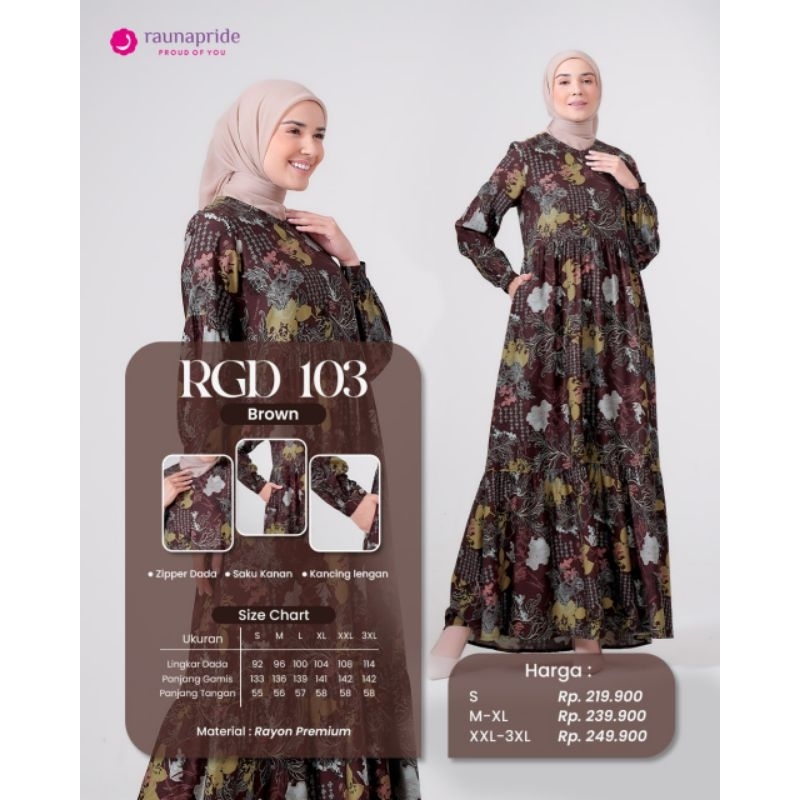GAMIS RAUNA RGD103/GAMIS RAYYON PREMIUM BY RAUNA/RAYYON MOTIF