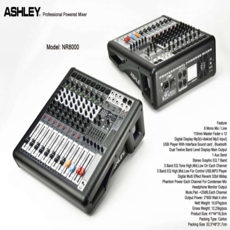 Power mixer ashley nr8000