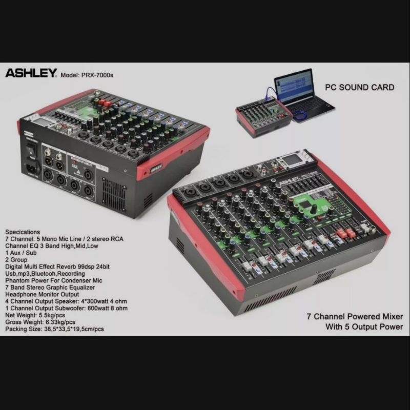 power Mixer ashley model prx7000s