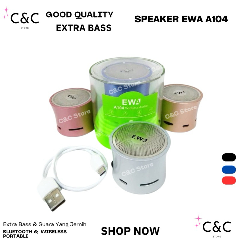 BLUETOOTH SPEAKER EWA A104 MINI EXTRABASS GOOD QUALITY ORIGINAL EWA 100%