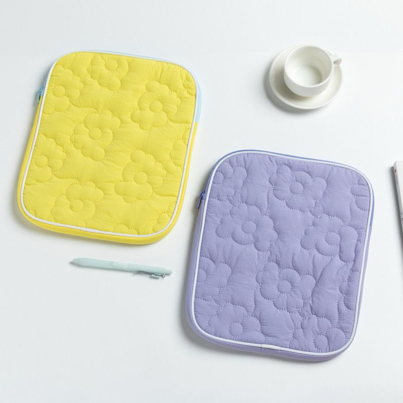 Tas ipad bunga  iPad/Tas Tablet/Tas Laptop bag/Casing Pelindung iPad Gaya Bunga Korea 7 8 9 10 11 in