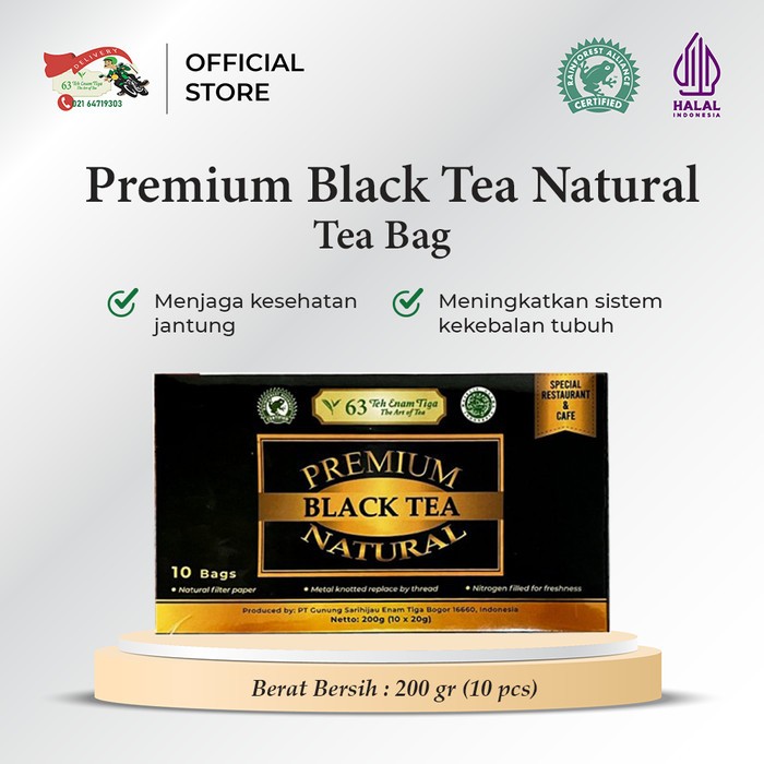 

Teh 63 Premium Black Tea Natural (Tea Bag) 200 g