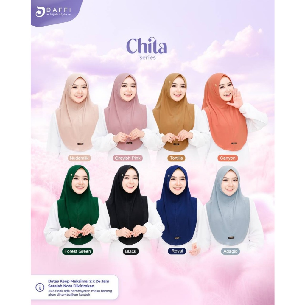 HIJAB DAFFI CHITA / HIJAB DAFFI INSTAN / HIJAB DAFFI ORI / HIJAB DAFFI MURAH / HIJAB DAFFI KEKINIAN 