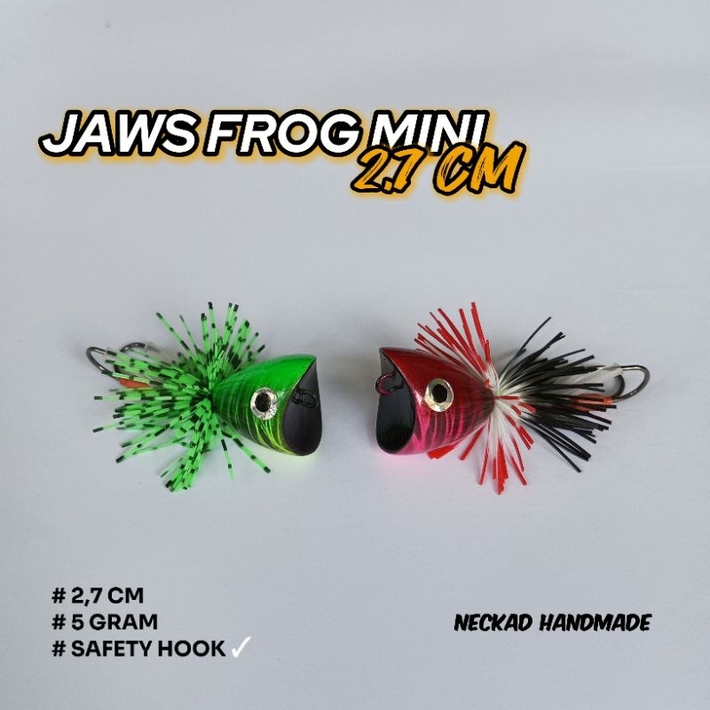 LURE JAWS FROG MINI 2,7 CM UMPAN CASTING GABUS TOMAN