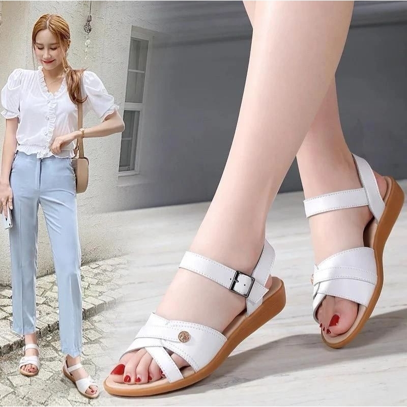 Sandal wanita FlatShoes Korea Style (Suitable)