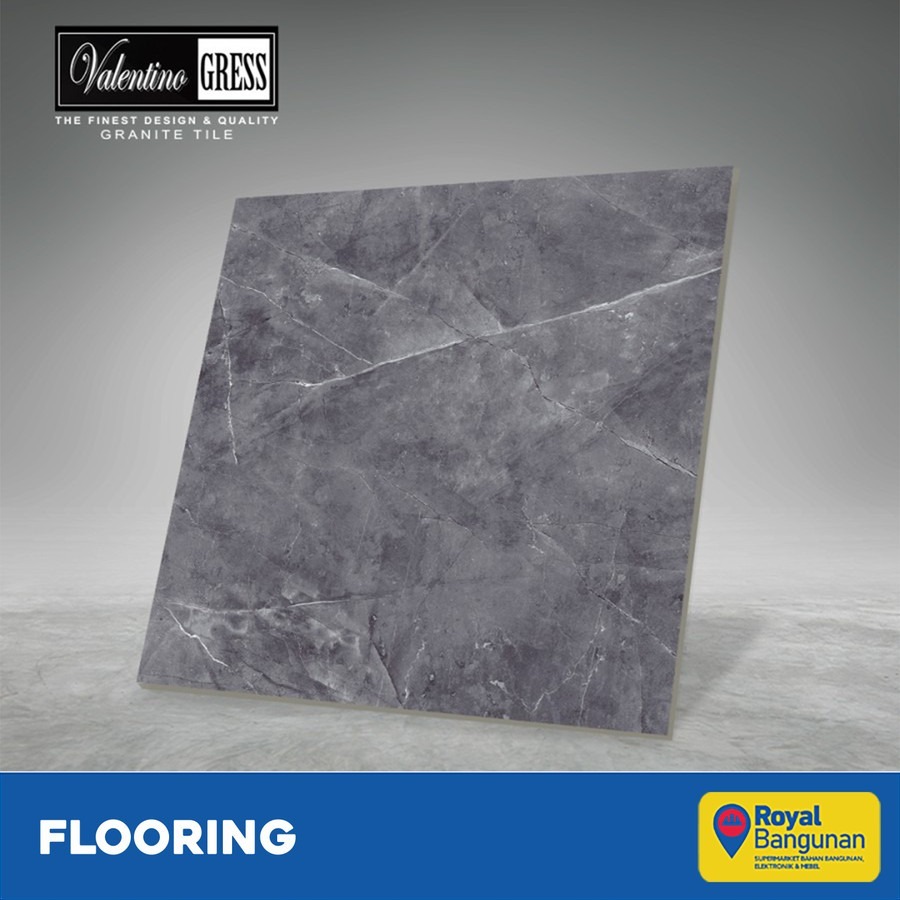 VALENTINO GRESS GRANITE 60x60 CM - BULGARI DARK GREY MATT