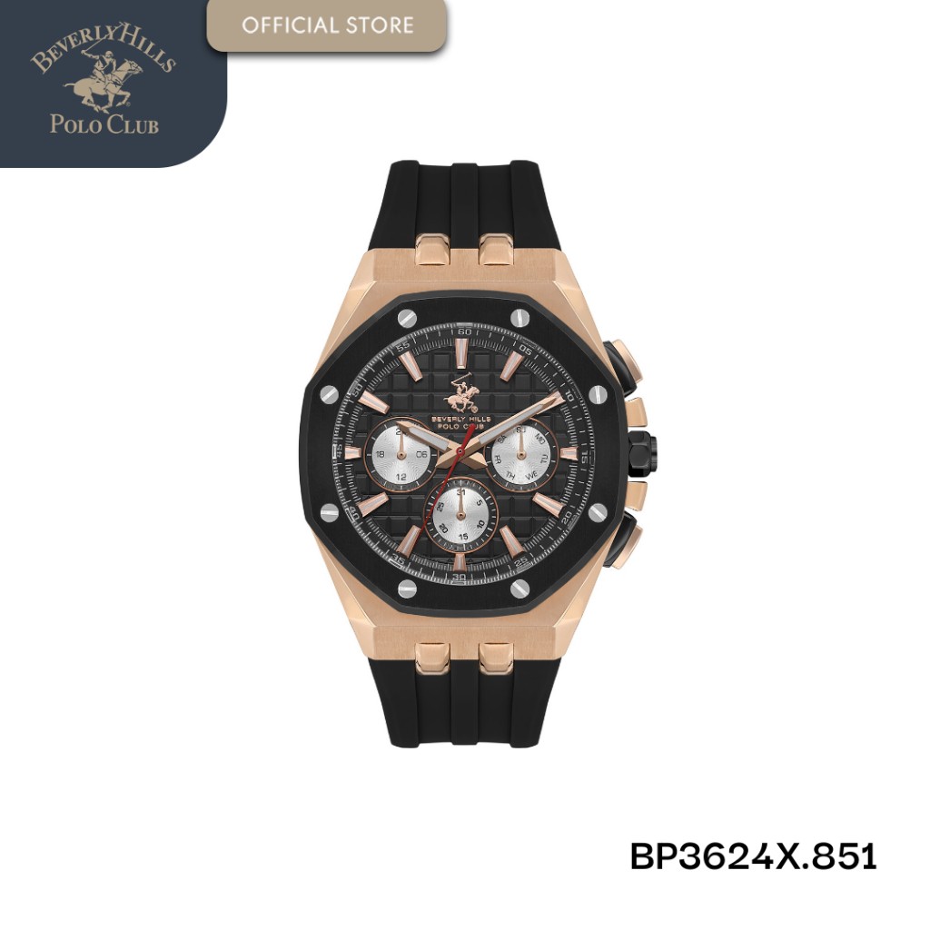 Beverly Hills Polo Club Jam Tangan Pria BP3624X.851 Black