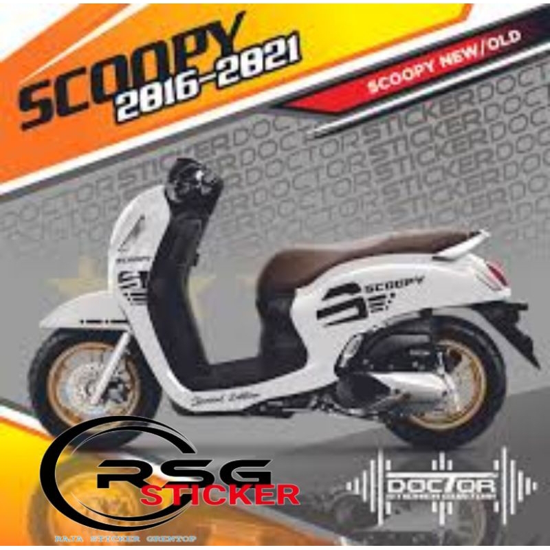 Sticker cutting scoopy new/old 2016/2021