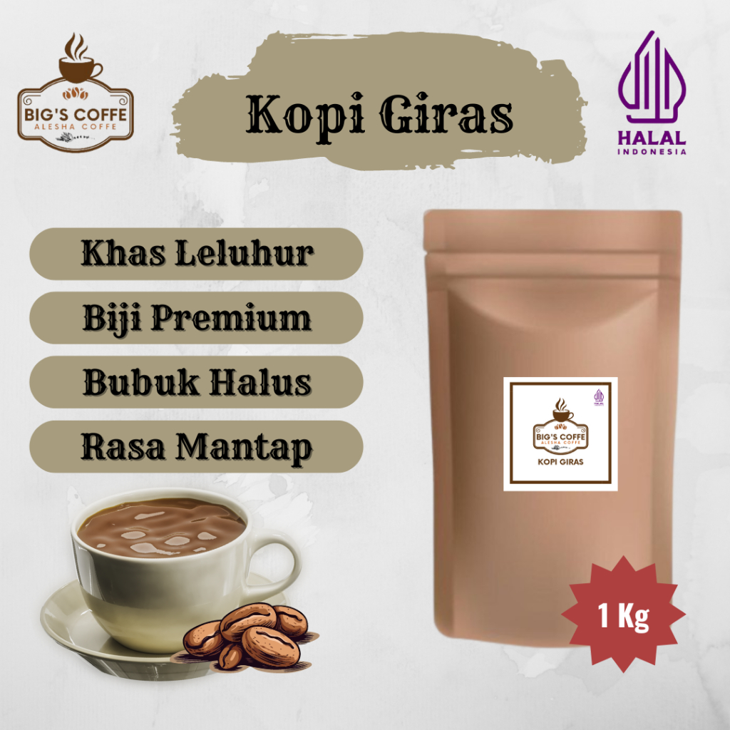 

Kopi Bubuk Giras Khas Leluhur Asli Premium Rasa Mantap