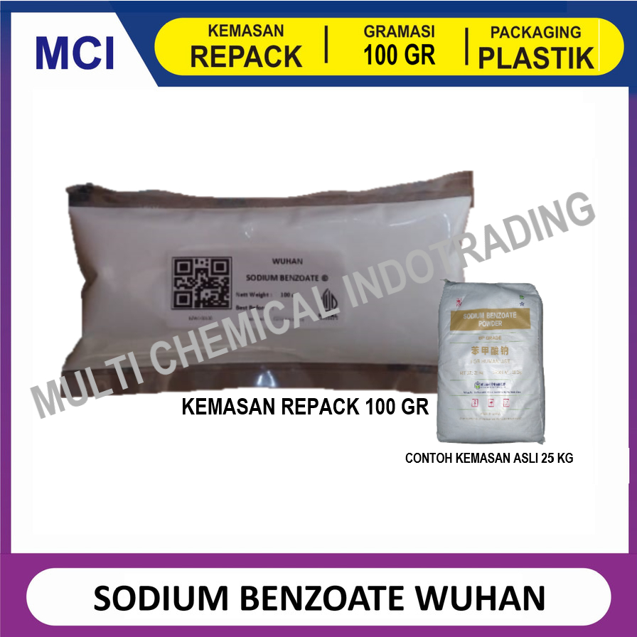 

SODIUM BENZOATE WUHAN YOU JI (C) PENGAWET FOOD GRADE BENZOAT - 100 GR