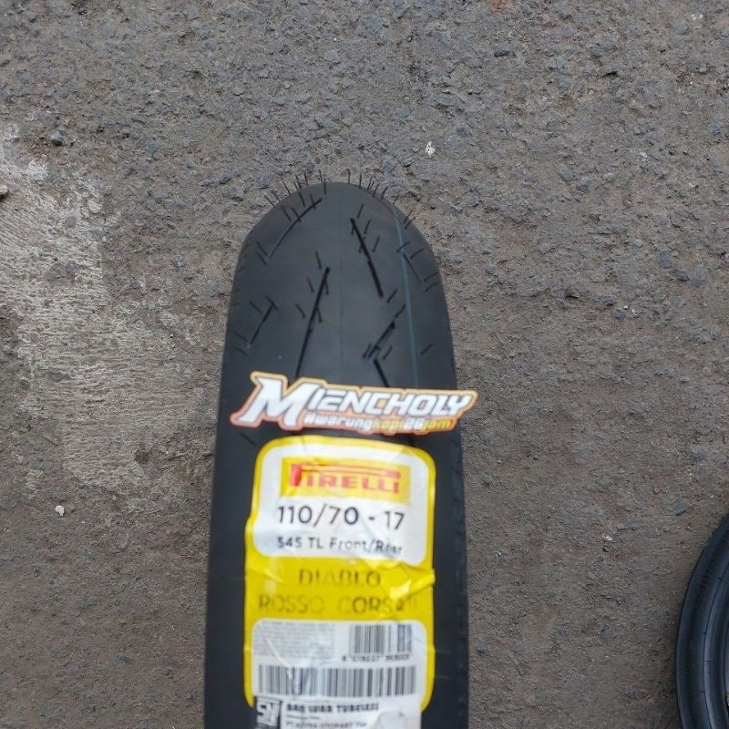 BAN RACE PIRELLI DIABLO ROSSO CORSA 2 RING 17 110 70 BAN LUAR PIRELLI DIABLO ROSSO CORSA II 11070 17