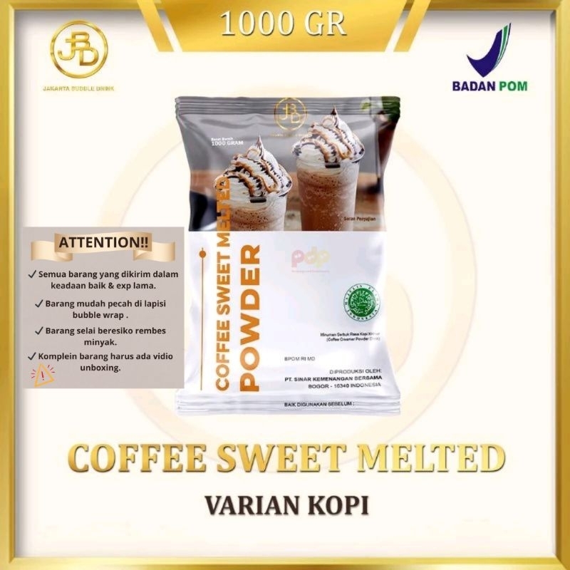 

JBD Powder Coffee Sweet Melted Plain 1kg/Coffe Caramel 1 kg