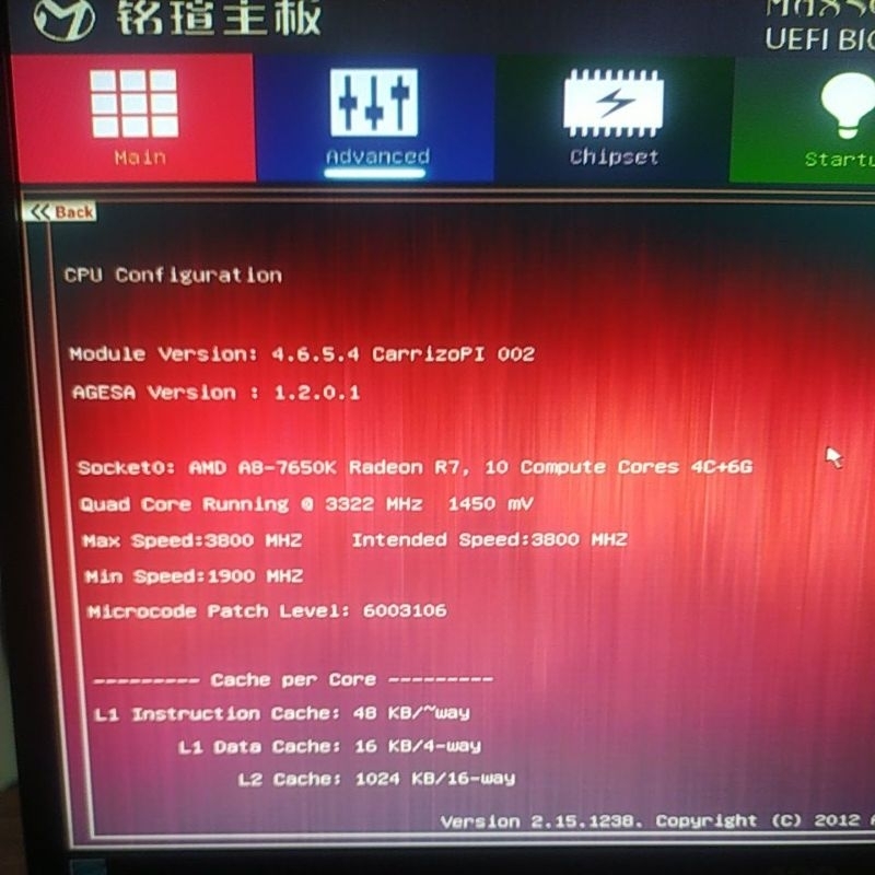 Motherboard (MOBO) AMD A8-7650K Radeon R7