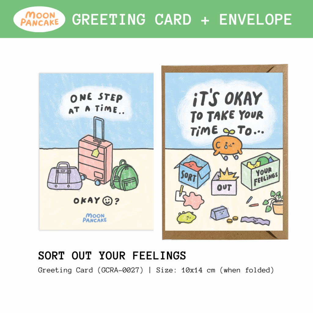 

Moon Pancake Greeting Card - Sort Out Your Feelings