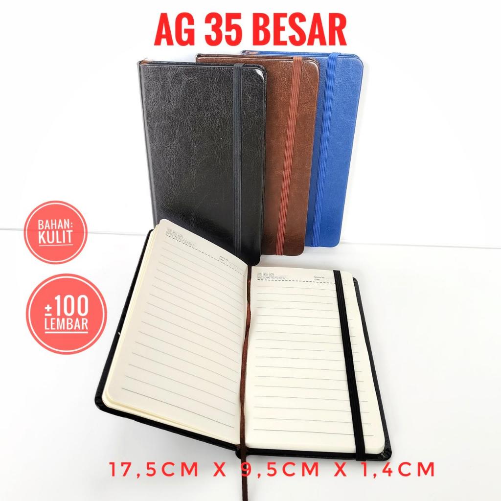 

Buku Agenda Ag 35 besar Buku Tali, Buku Jurnal Harian, Cover Kulit, Buku Catatan, Buku Harian Kantor, Sekolah,Kuliah Bisa Custom Logo dan Nama