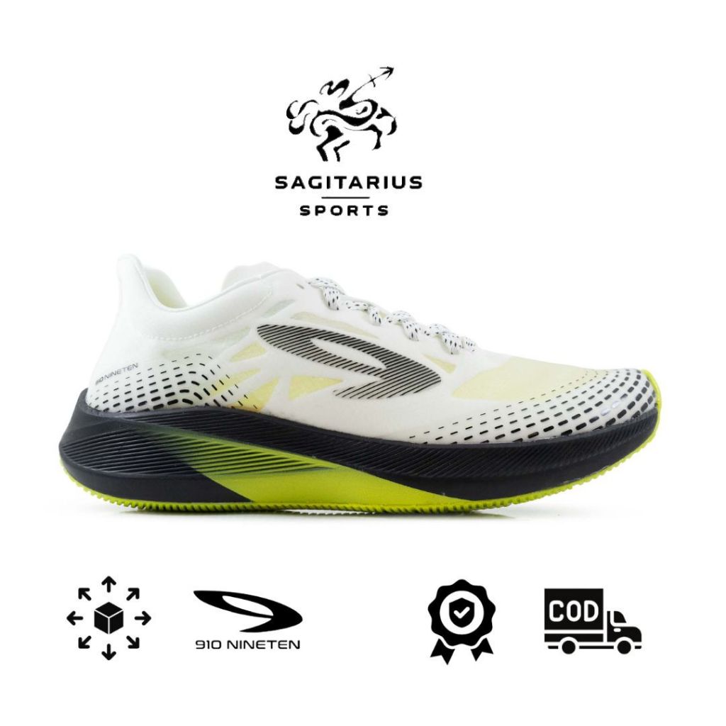 910 Sepatu Lari HAZE 1.5 SE - PUTIH/HITAM/HIJAU-NEON